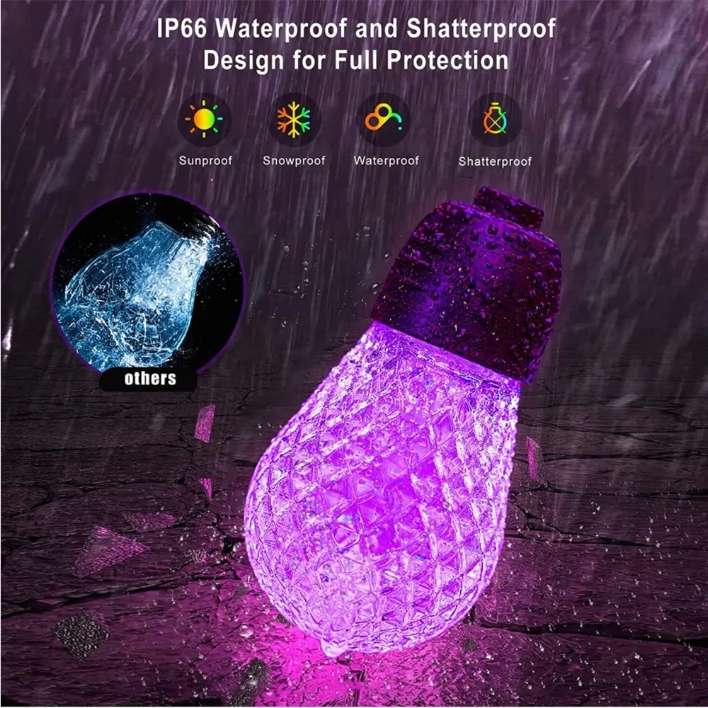 ❗️NWT❗️String Lights 36ft Outside Water & Shatterproof, APP, Remote Color Change